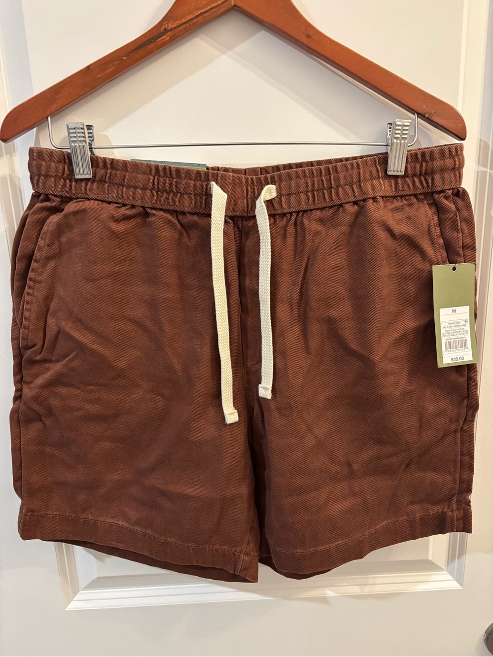 Men’s 7” Brown Pull-On Shorts - S and M - Goodfellow & Co - NWT